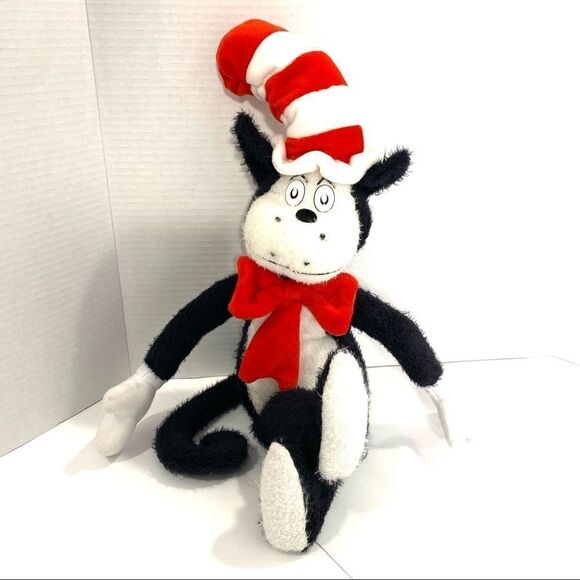 Dr. Seuss Plush Cat In The Hat Stuffed Animal Toy Black Red Kohls Cares - Picture 1 of 10